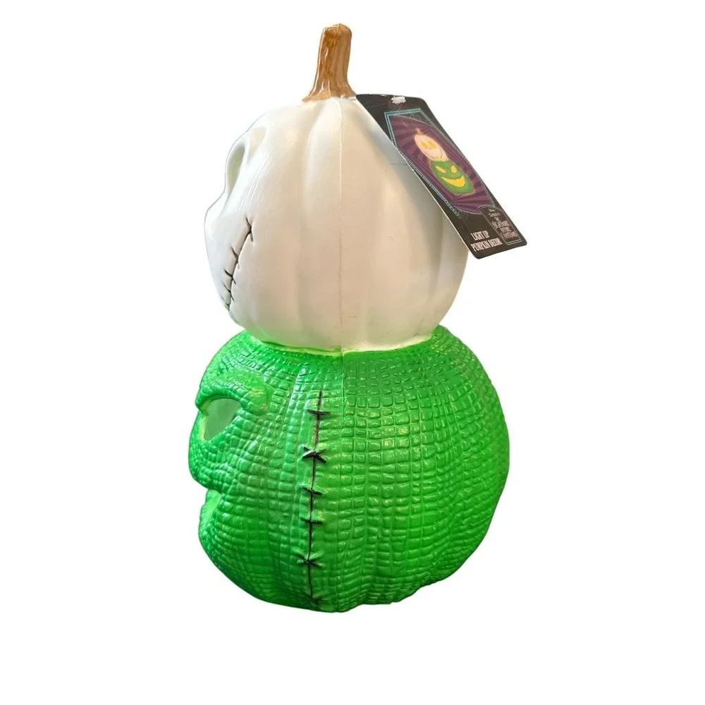 Nightmare Before Christmas Light Up Blow Mold Oogie Jack Pumpkin 11